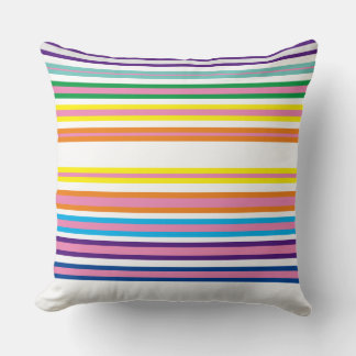 Colourful Lining Top Quality  Throw Pillow