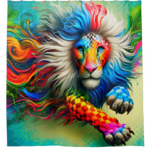 Colourful Lion Art