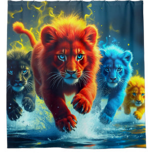 Colourful Lions