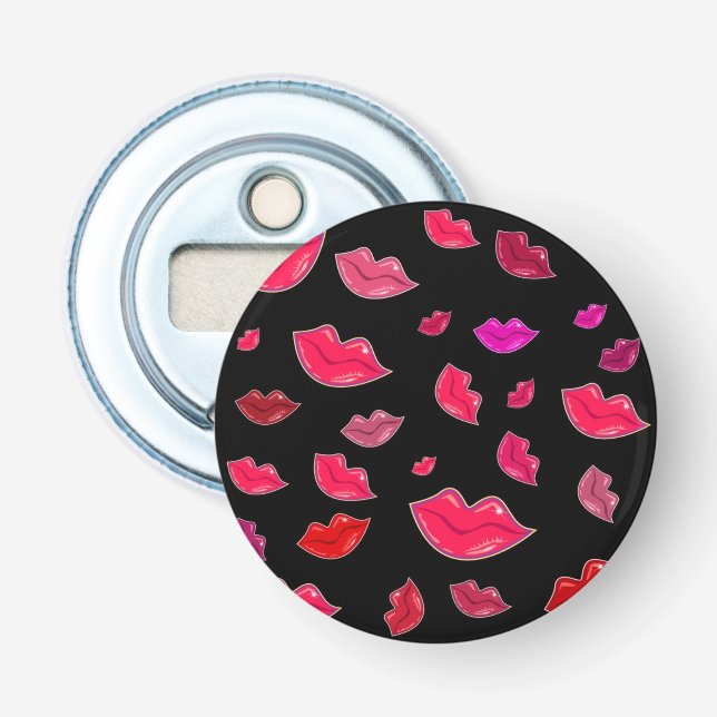 Colourful lips bottle opener (Front)