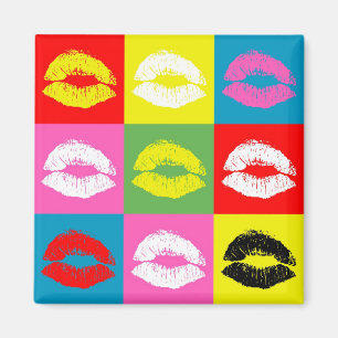 Colourful lips magnet