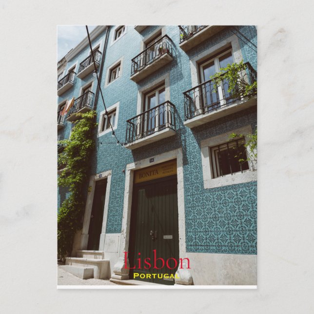 Colourful Lisbon, Travel Portugal Postcard (Front)