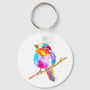 Colourful Little Bird Keychain