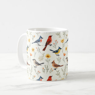 Colourful Little Birds Coffee Mug