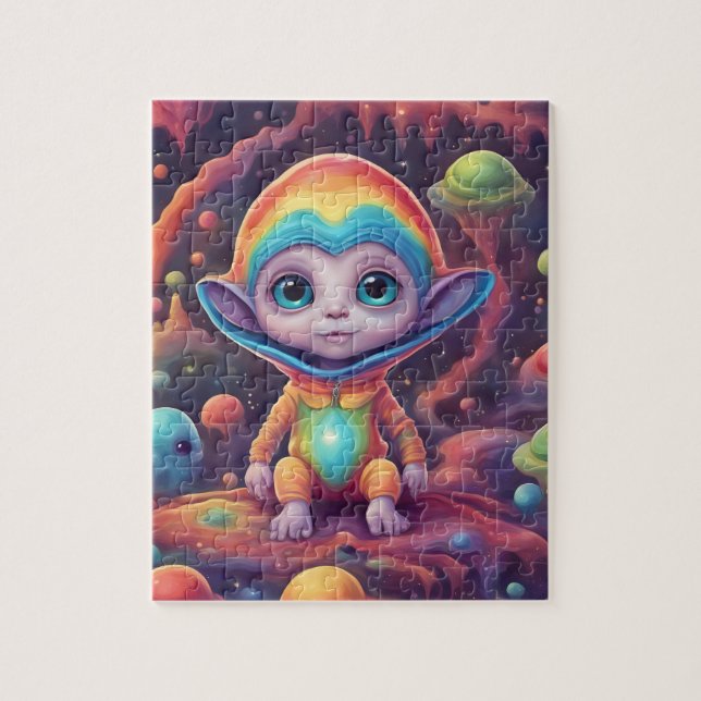Colourful Little Cute ET Jigsaw Puzzle (Vertical)