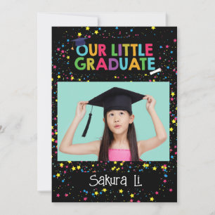 Colourful Little Graduate Invitation 