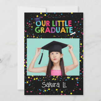 Colourful Little Graduate Invitation