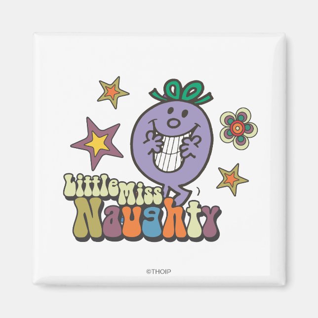 Colourful Little Miss Naughty Magnet (Front)