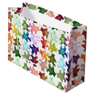 Colourful Little Teddy Bears Gift Bag