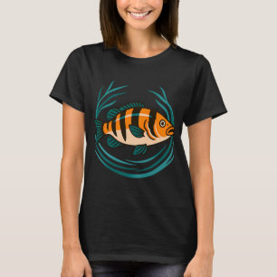 Colourful Loach Fish Illustration T-Shirt