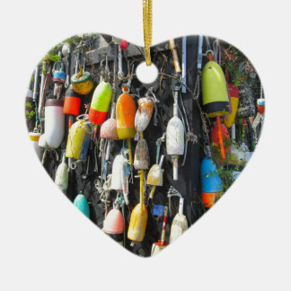 Colourful Lobster Buoys Ceramic Ornament