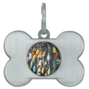 Colourful Lobster Buoys Pet Name Tag