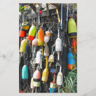 Colourful Lobster Buoys Stationery