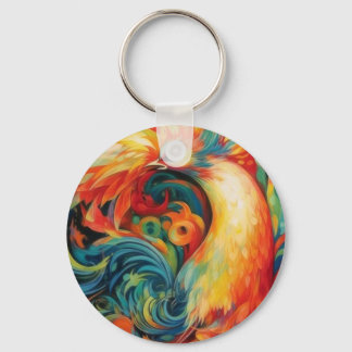 Colourful Locket Design Keychain