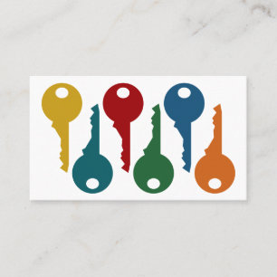 Colourful Locksmith Business Cards