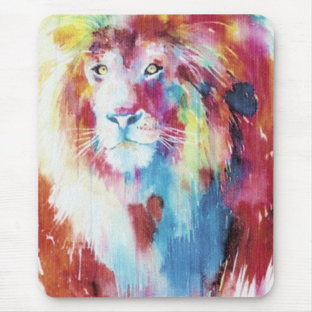 colourful loin mouse pad (Front)