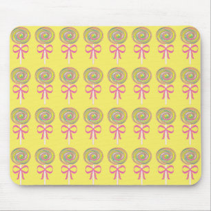 Colourful lollipops pattern mouse pad
