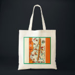 Colourful Long Beach Island Map  Tote Bag<br><div class="desc">Colourful,  fun retro postcard map of Long Beach Island,  New Jersey repurposed on a shoulder tote.</div>