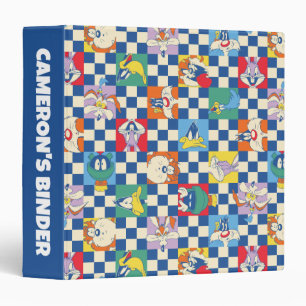 Colourful LOONEY TUNES™ Chequered Toss Pattern Binder