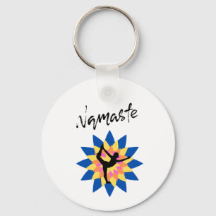 Colourful Lotus Balance with Feminine Yoga Vibes Keychain