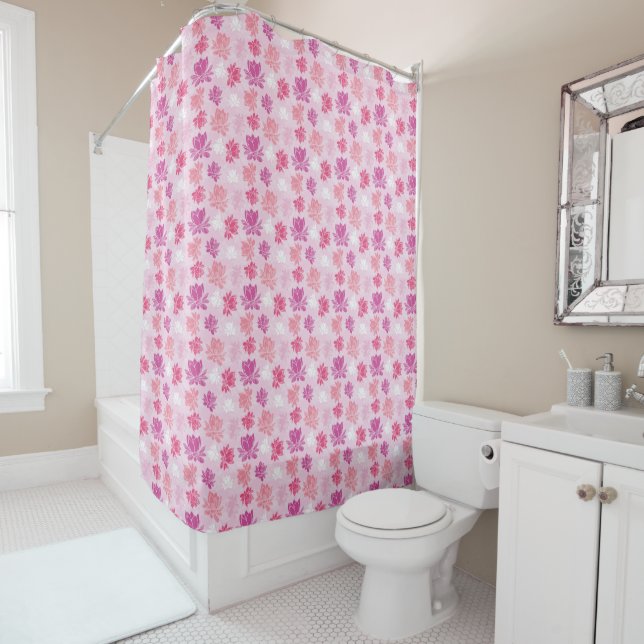 Colourful Lotus Flower Pattern (In Situ)