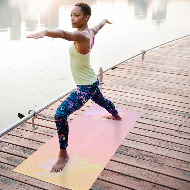 Colourful lotus flower yoga mat (Creator Uploaded)