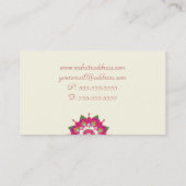 Colourful Lotus Mandala Health and Wellness Business Card (Back)
