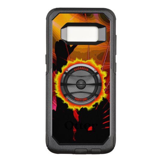 Colourful Loud Music Speaker Dancing Party OtterBox Commuter Samsung Galaxy S8 Case