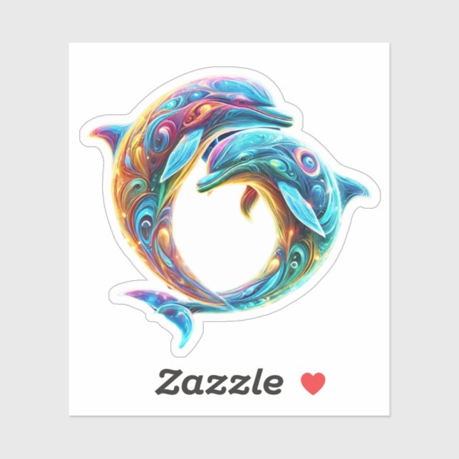 Colourful Lovable Dolphins (Sheet)