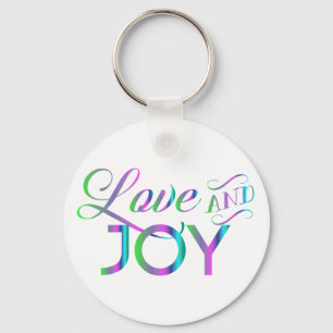Colourful Love And Joy Keychain