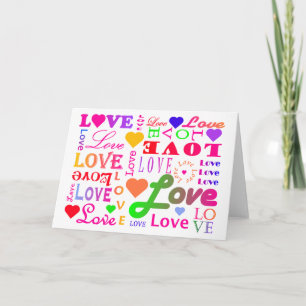 Colourful Love Card