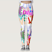 Colourful LOVE Leggings