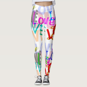 Colourful LOVE Leggings
