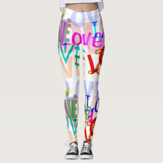 Colourful LOVE Leggings