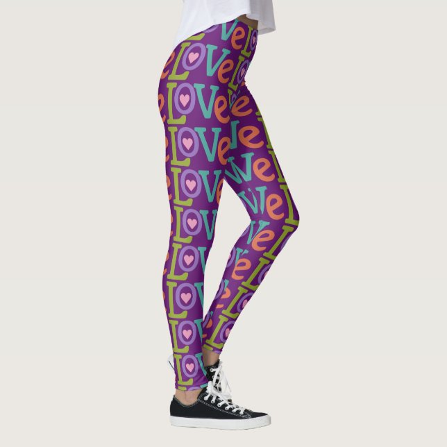 Colourful Love leggings (Right)