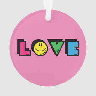 Colourful love sign ornament