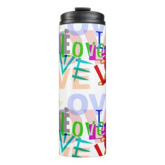 Colourful LOVE Thermal Tumbler