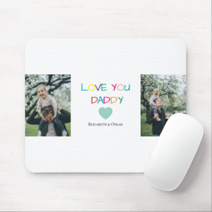 Colourful "Love You Daddy" – Fun & Heartfelt Gift Mouse Pad
