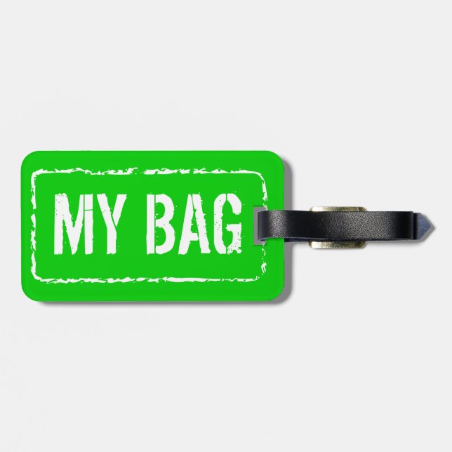 Colourful luggage tags | Customize colours (Back Horizontal)