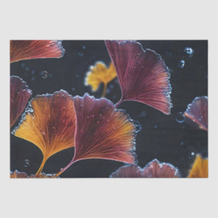 Colourful Luminogram Ginkgo Leaves Decoupage / Tissue Paper