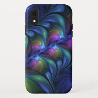 Colourful Luminous Abstract Blue Pink Green Fracta