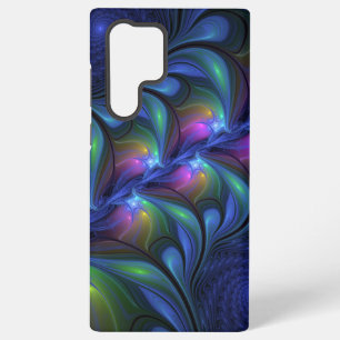 Colourful Luminous Abstract Blue Pink Green Fracta Samsung Galaxy Case