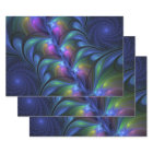 Colourful Luminous Abstract Blue Pink Green Fracta