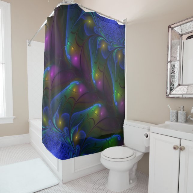 Colourful Luminous Abstract Modern Trippy Fractal (In Situ)