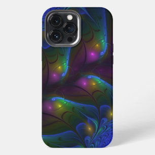 Colourful Luminous Abstract Modern Trippy Fractal iPhone 13 Pro Max Case