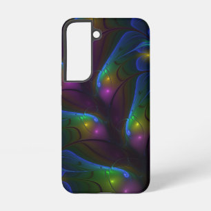 Colourful Luminous Abstract Modern Trippy Fractal Samsung Galaxy Case