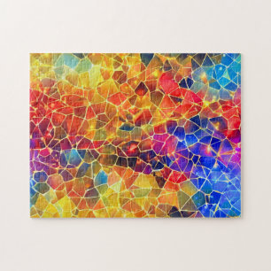 Colourful & Luminous Mosaic Jigsaw Puzzle