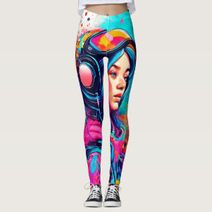 Colourful Lunar Girl Leggings