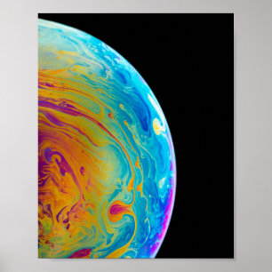Colourful Lunar Pics Cool Moon Images Creative Moo Poster