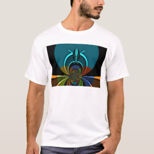 Colourful Maasai Shield Design T-Shirt